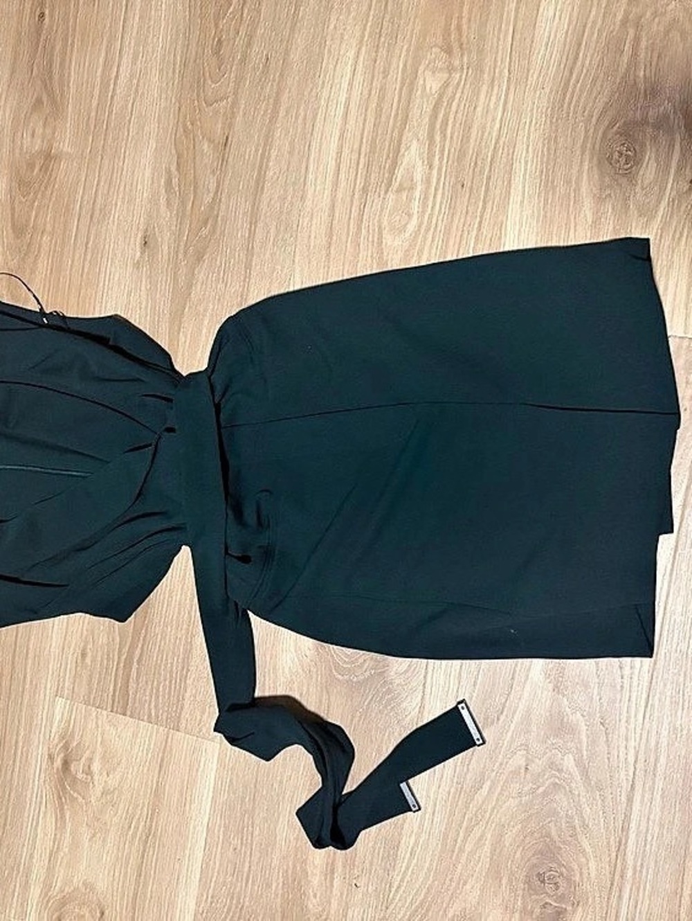 DKNY Women's Ruched Midi Dress in Green Size us 4 Like New